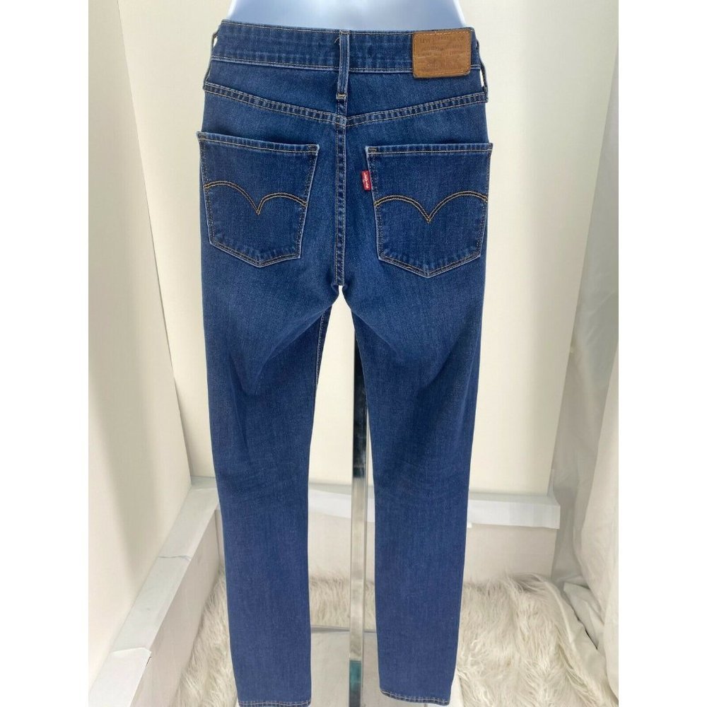 "LEVIS "MEDIUM WASH  SLIM FIT HIGH RISE SKINNY 721 JEANS  PANTS SZE: 26 - Picture 5 of 5